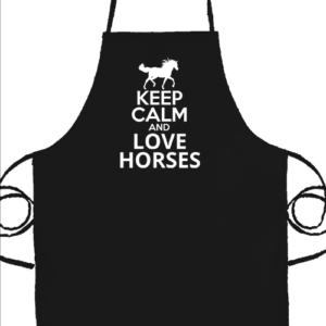 Keep calm and love horse – Prémium kötény