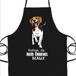 Hallom, de nem érdekel beagle – Prémium kötény