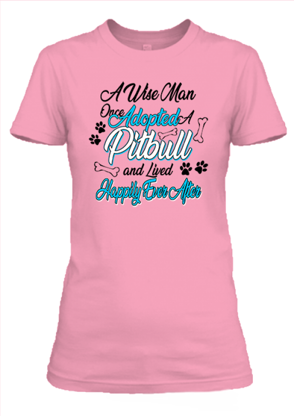 Adopted pitbull női póló pink