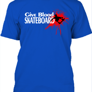 Give blood skateboard gördeszka- Férfi póló