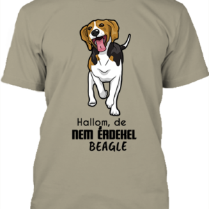 Hallom, de nem érdekel beagle – Férfi póló