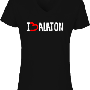 I love Balaton- Női V nyakú póló