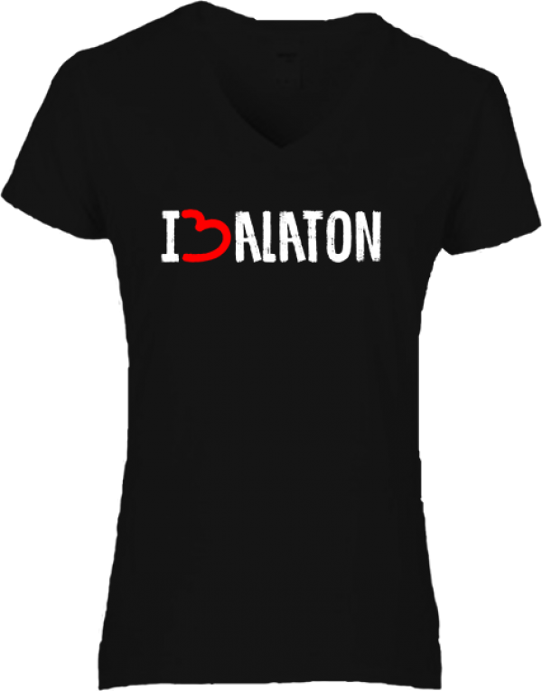 I love Balaton női póló fekete
