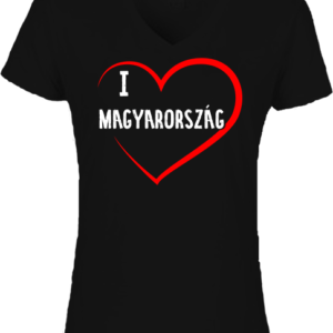I love Magyarország  – Női V nyakú póló