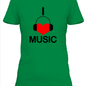 I love music zene – Női póló