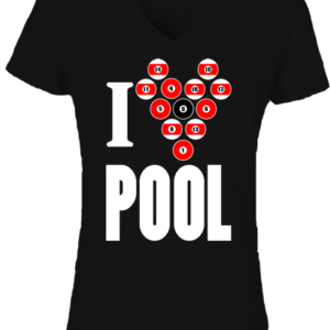 I love pool – Női V nyakú póló