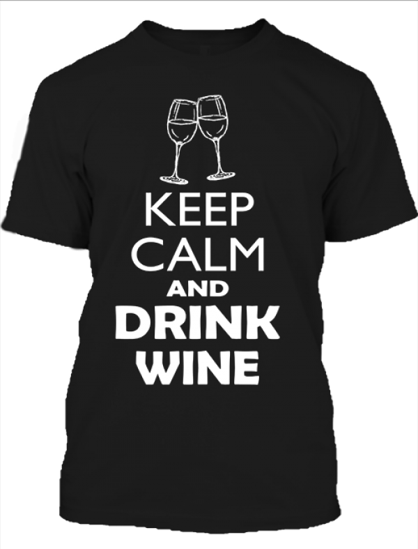 Keep calm bor férfi póló fekete