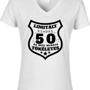 Limitált kiadás 50 – Női V nyakú póló