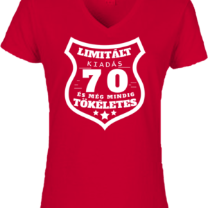 Limitált kiadás 70 – Női V nyakú póló