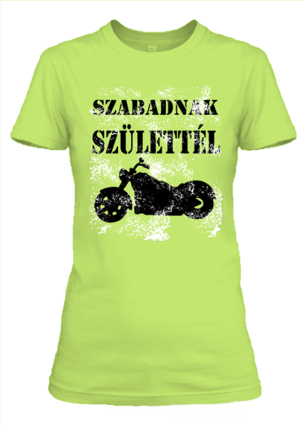 Motor női póló almazöld