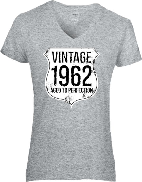 Női póló Vintage 1962 női szürke