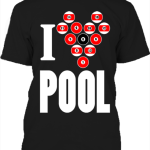 I love pool – Férfi póló