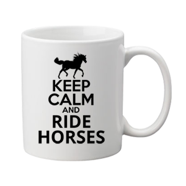 Keep calm and ride horses lovas bögre