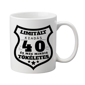 Limitált kiadás 40 – bögre