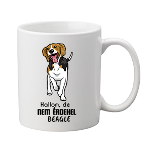 Hallom de nem érdekel beagle – bögre