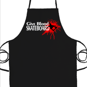 Give blood skateboard gördeszka – Prémium kötény