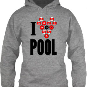 I love pool – Unisex kapucnis pulóver
