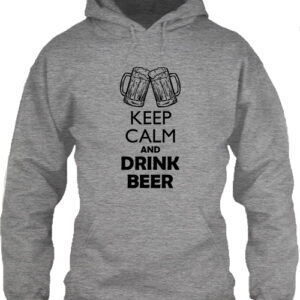 Keep calm beer sör – Unisex kapucnis pulóver