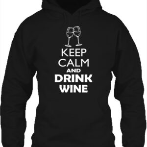 Keep calm bor – Unisex kapucnis pulóver