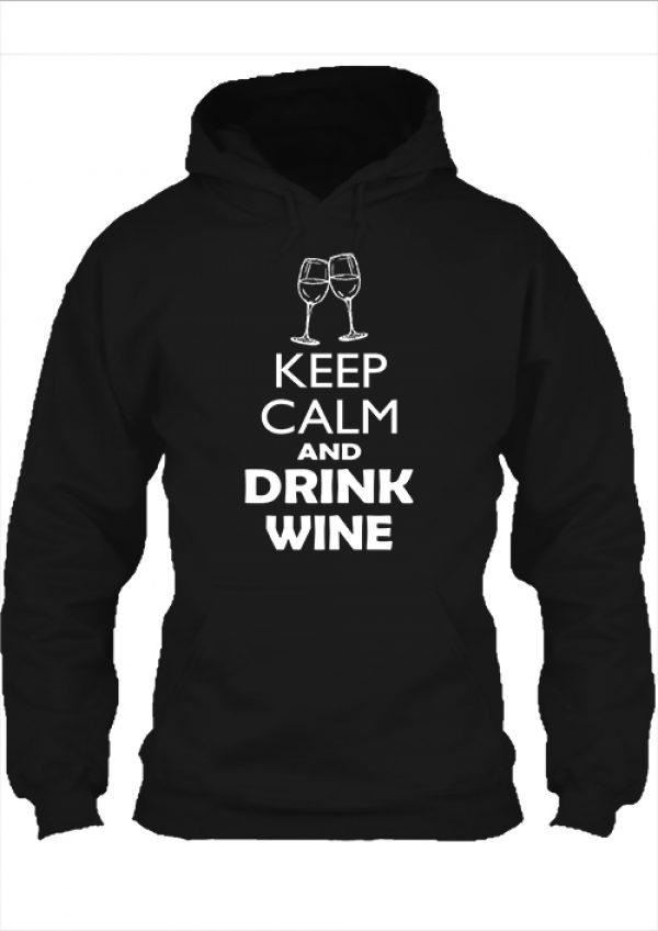 Pulóver Keep calm bor fekete