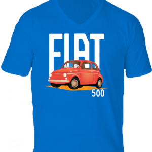 Fiat 500 -Férfi V nyakú póló