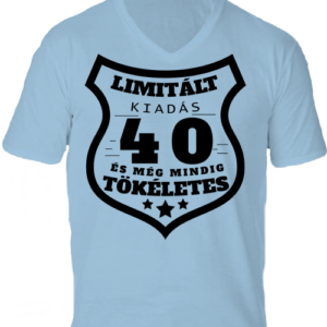 Limitált kiadás 40 -Férfi V nyakú póló