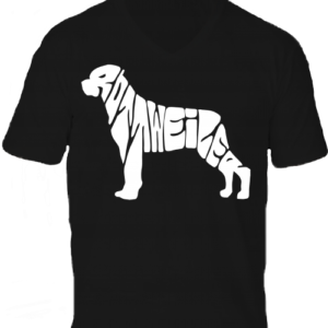 Rottweiler -Férfi V nyakú póló