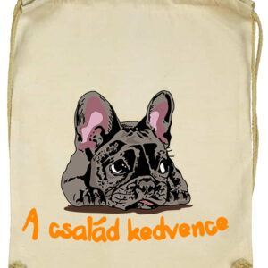 A család kedvence francia bulldog – Basic tornazsák