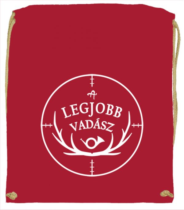 Tornazsák A legjobb vadász piros