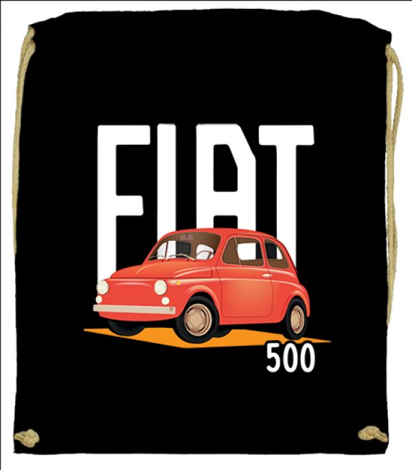 Tornazsák Fiat 500 fekete