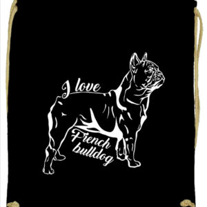 I love french bulldog francia bulldog- Basic tornazsák