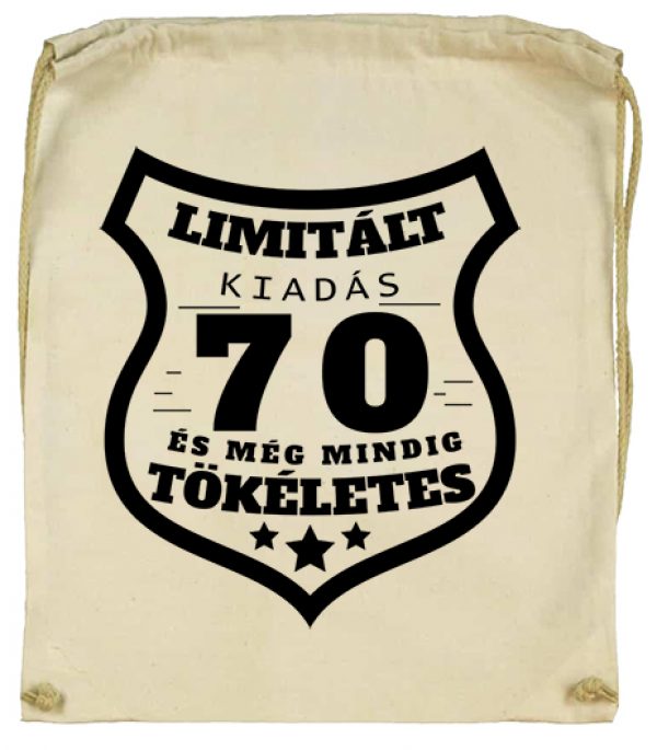 Tornazsák Limitált kiadás 70 natur