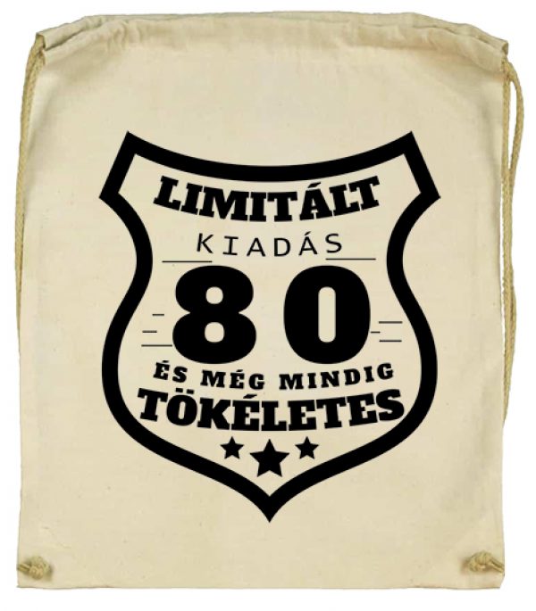 Tornazsák Limitált kiadás 80 natur
