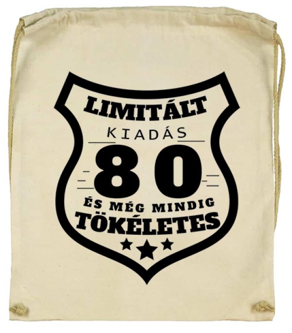 Tornazsák Limitált kiadás 80 natur