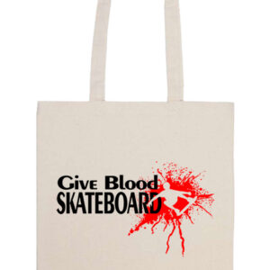 Give blood skateboard gördeszka – Prémium hosszú fülű táska
