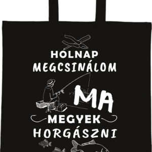 Holnap megcsinálom ma horgászat – Basic rövid fülű táska