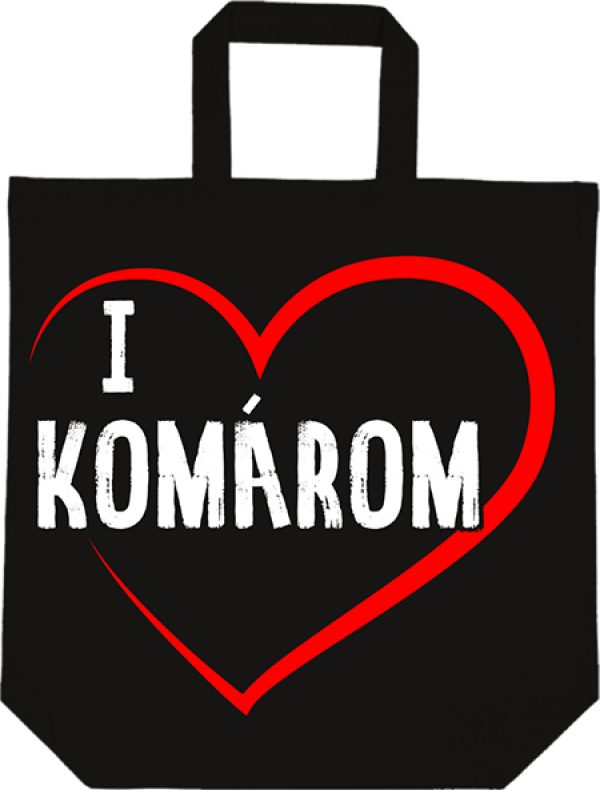 Táska I love Komárom fekete