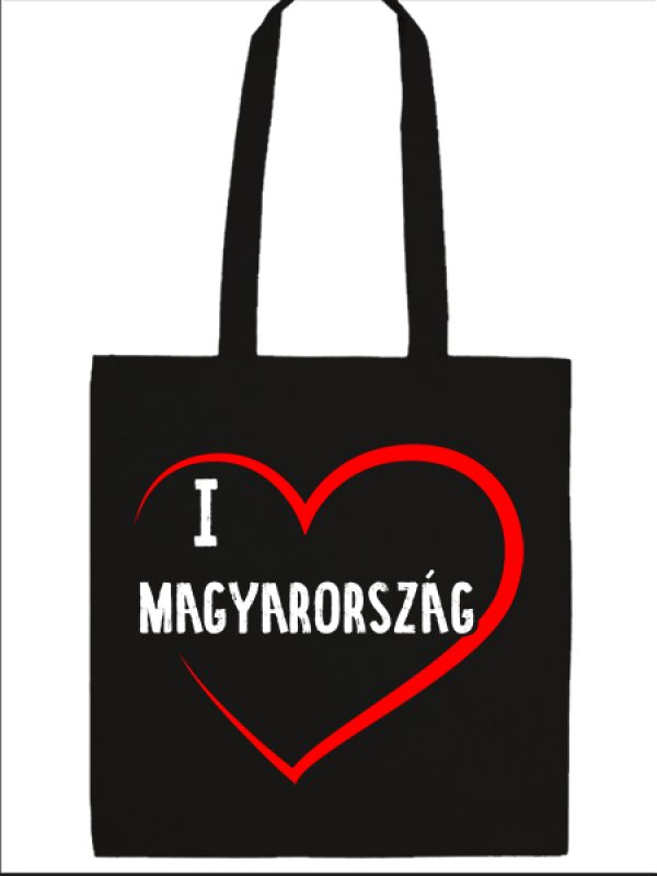 Táska I love Magyarország fekete