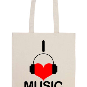 I love music – Basic hosszú fülű táska
