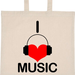 I love music – Basic rövid fülű táska