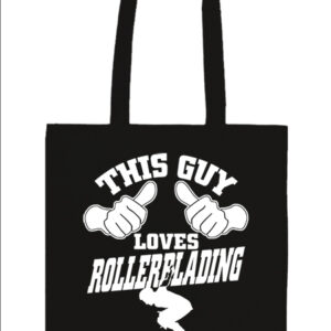 This guy loves rollerblading görkorcsolya – Prémium hosszú fülű táska