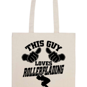 This guy loves rollerblading görkorcsolya – Basic hosszú fülű táska