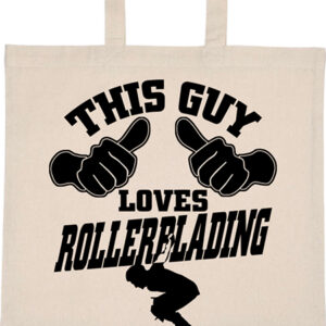 This guy loves rollerblading görkorcsolya – Basic rövid fülű táska