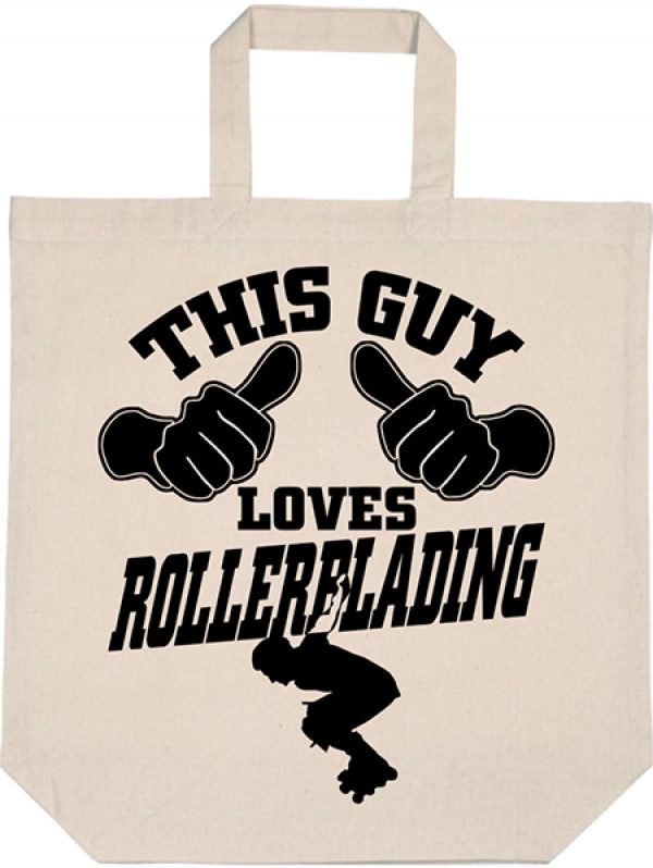 Táska This guy loves rollerblading görkorcsolya natur