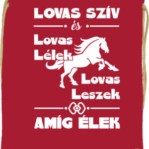 Lovas szív és lovas lélek – Prémium tornazsák