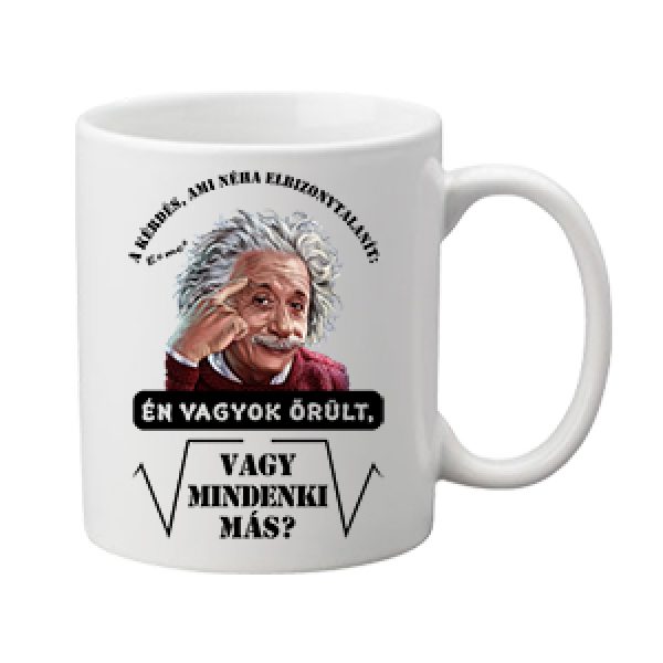 Bögre Mindenki őrül Einstein