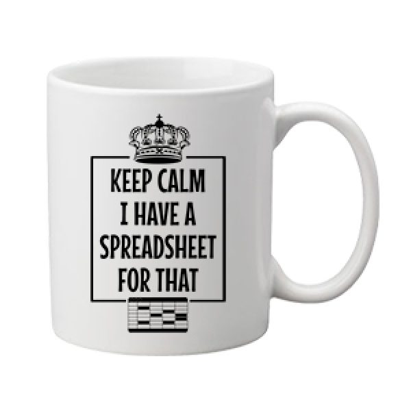 Bögre Keep calm I have a spreadsheet