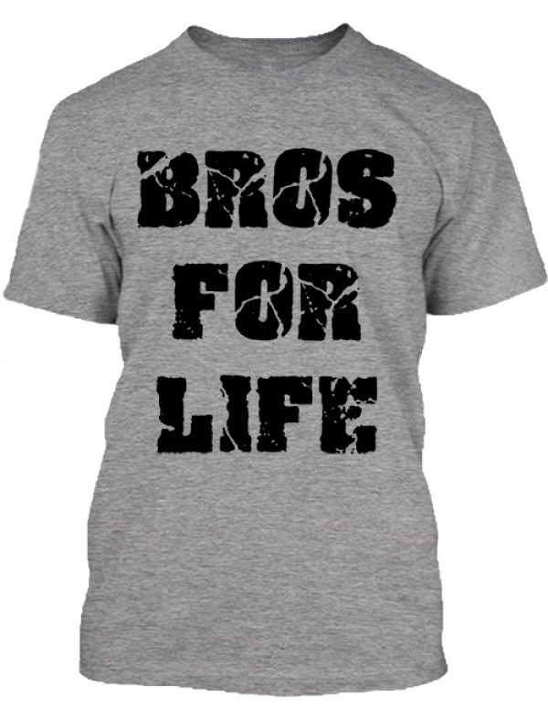 Férfi póló Bros for Life szürke