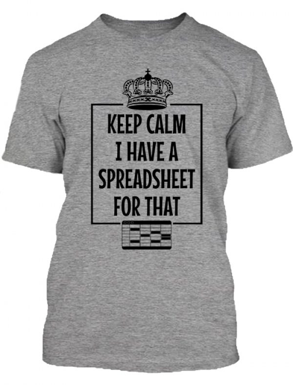 Keep calm I have a spreadsheet  -  Férfi póló