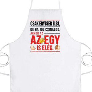 Csak egyszer élsz – Prémium kötény